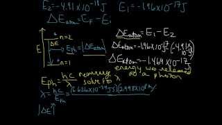 Stepwise Calculation of ΔE for electron Bohr Model [upl. by Aldwon]