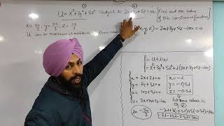 Finding Max and Minimum value of constrained functionhaben Sie InstituteDr Harjeet Singh [upl. by Brynna]