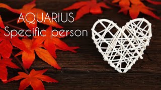 AQUARIUS Specific Person Tarot A special conversation is coming that will change everything ❤️ [upl. by Ahsyla]