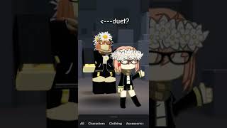 Doing this thing🫶 duet not forcing roblox gachalife2 [upl. by Worrad]