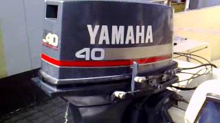 Yamaha 40 hp outboard motor 1994r 2 stroke dwusuw [upl. by Nico]