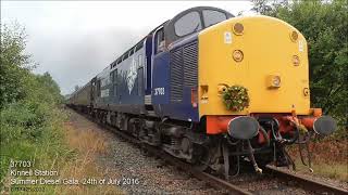 Class 37 37703 Thrash on the Boness Railway between 2014 amp 2021 [upl. by Nirej]