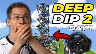 Deep Dip 2  TrackManias Hardest Tower Map  Day 1 [upl. by Ramu]