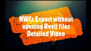 Auto Navis export without opening Revit files  BIM Guru [upl. by Orlantha]