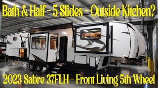 Front Living Fifth Wheel 2023 Sabre 37FLH by Forestrive RVs  Couchs RV Nation All About RVs Review [upl. by Ise]