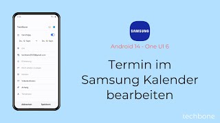 Termin im Samsung Kalender bearbeiten  Samsung Android 14  One UI 6 [upl. by Theodosia]