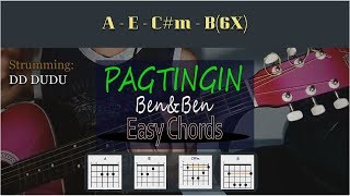 Pagtingin  BenampBen  Easy Guitar Chords [upl. by Constant]