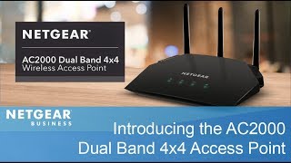 Introducing the NETGEAR AC2000 Dual Band 4x4 Wireless Access Point  WAC124 [upl. by Naltiac305]