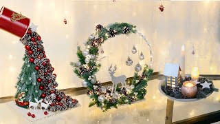 10 Christmas Decoration Ideas using Pine Cones Diy Christmas 2022 [upl. by Aivila328]