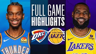 THUNDER at LAKERS  FULL GAME HIGHLIGHTS  January 15 2024 [upl. by Bolan]