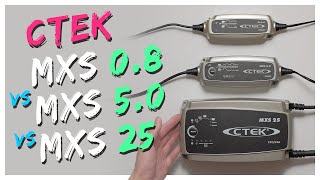 CTEK MXS 08 vs MXS 50 vs MXS 25  Which one to buy [upl. by Aiyekal]