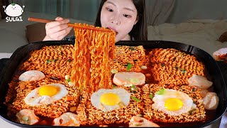 ASMR MUKBANG 직접 만든 순두부 열라면 먹방 amp 레시피 FIRE NOODLES EATING [upl. by Anohr]