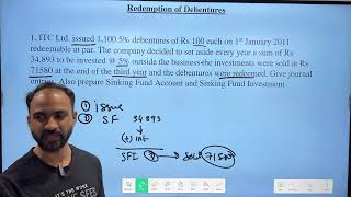 5 SYBCOM SYBAF Redemption of Debentures SINKING FUND SEM 4  MUMBAI UNIVERSITY  siraj shaikh [upl. by Sineray]