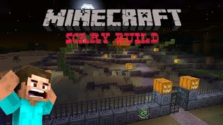 Minecraft Halloween scary build hack  Minecraft build hack  Minecraft scary build hack [upl. by Annasus419]