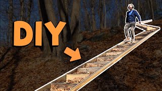 Make These EASY DIY Outdoor Stairs for Slopes [upl. by Keli561]