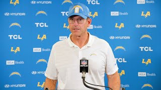 Jim Harbaugh Postgame Press Conference vs Steelers  LA Chargers [upl. by Hawker78]