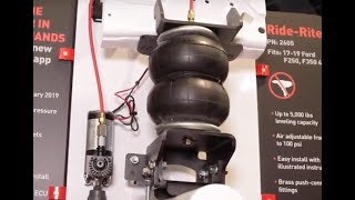 SEMA 2018 Firestones Ford FSeries Airbag Systems [upl. by Lennaj]