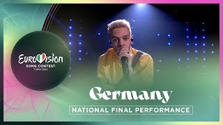 Malik Harris  Rockstars  Germany 🇩🇪  National Final Performance  Eurovision 2022 [upl. by Ahseet]