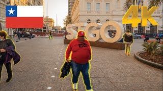 See Chile in 4k Santiago Interactive Walking Tour [upl. by Lulita]