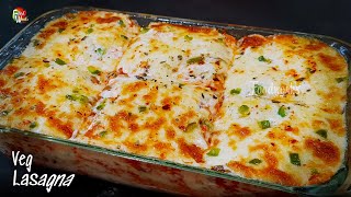 Veg Lasagna Recipe  How to make Lasagna  Easy Vegetable Lasagna  Lasagna From Scratch  Foodworks [upl. by Shea453]