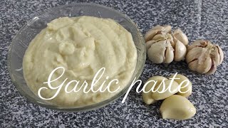 How to Make and preserve Garlic Past  Garlic paste Recipe by Alihas food dairy [upl. by Goetz]