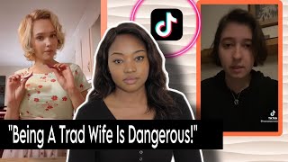 This Trad Wife Is Making TikTok Feminists Angry [upl. by Weisman]