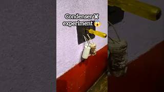 Capacitor ☠️⚡🔥 experiment condenser testing electrical danger work trending shorts viral video [upl. by Rubetta952]