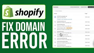 How To Fix Shopify DomainDNS Error 2024  Full Guide [upl. by Nathalie801]