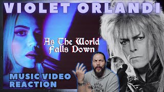 Violet Orlandi  As The World Falls Down David Bowie Cover  First Time Reaction [upl. by Aerdnu980]