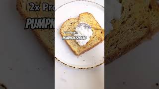 2x Protein Pumpkin Spread  Cottage Cheese Toast fallrecipe [upl. by Ellenor]