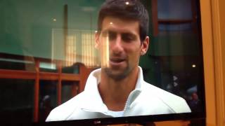 Novak Djokovic meets with Nemanja Vidic 2013 [upl. by Vala978]