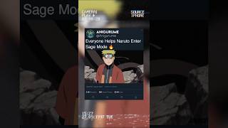 Naruto Shippuden Blood Prison  EditAmv  Everyone helps Naruto enter Sage mode naruto shorts [upl. by Bahner]