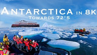 【8K】Antarctica Explore 72°S and 14 landings on Hurtigruten cruise trip with relax and calm music [upl. by Timmons]