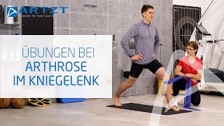 Training bei Arthrose im Knie  9 Übungen gegen Knieschmerzen  ARTZT [upl. by Ttemme248]