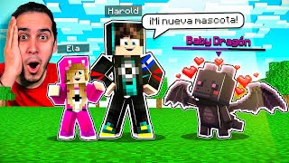 CONVIERTO AL ENDER DRAGON EN MI MASCOTA JUNTO A Lovely Ela  HaroldArtistPlay [upl. by Jeavons456]