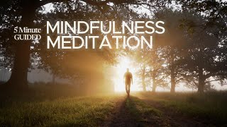 5 Minute Guided Mindfulness Meditation [upl. by Onirotciv165]