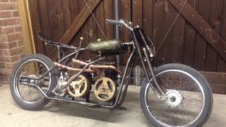 Homemade  Villiers Twin Engine Bike  Pictures  Videos [upl. by Brookes]