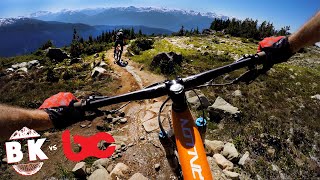 The backcountry of Whistler Bike Park  Mountain Biking Top of the World  BK vs BC Episode 2 [upl. by Nagle]