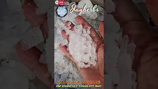 Kalmi Shora Crystal  Potassium Nitrate  Saltpetre  Nitrate of Potash  कलमी शोरा  jayherbs [upl. by Hsur90]