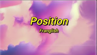 Franglish  Position sped uptiktok Paroles  je réfléchis jy pense jy pense [upl. by Felise810]