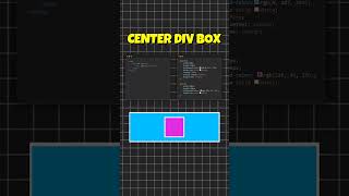 Center Div Box in CSS css css3 viral tech shorts [upl. by Ahtreb]