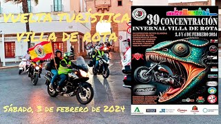 39 CONCENTRACIÓN INVERNAL VILLA DE ROTA motos VUELTA TURÍSTICA motor rota 03022024 [upl. by Anoynek]