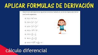 PARTE 5 derivar pAG 110 CUADERNILLO DE el CÁLCULO DIFERENCIAL DGETI [upl. by Franklin605]