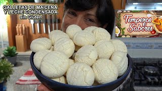 GALLETAS DE MAICENA Y LECHE CONDENSADA sin Gluten sin Huevo y solo 3 Ingredientes Deliciosas [upl. by Torras]