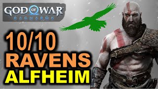 Alfheim All Odins Ravens Locations  God of War Ragnarok [upl. by Ecirtnahc]