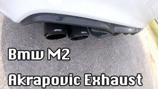 BMW M2 Akrapovic Exhaust [upl. by Erida]