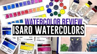 Review amp Demo  Isaro Belgian artisanal watercolors 🇧🇪 🎨 [upl. by Sgninnej]