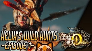 Helixs Wild Hunts  Prologue VelocidromeCaeserber  Monster Hunter Online MMO Open Beta [upl. by Ogdan]