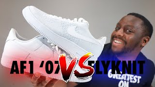 Air Force 1 07 VS AF1 Flyknit 20 MicroSchopes 016 Schopes CW2288 111 AV3042 100 White Platinum [upl. by Eisac]