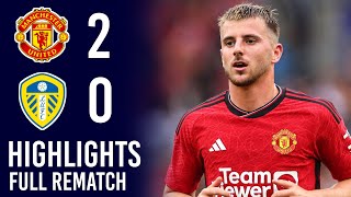 Man United vs Leeds United  Friendly Match  Highlights amp All Goals [upl. by Sydel]